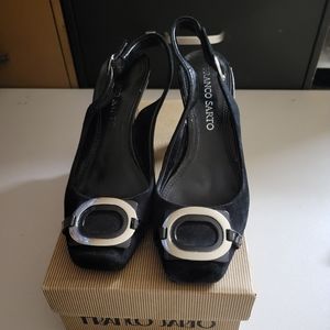 Suade black dress shoes
